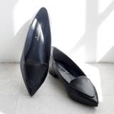 22AW 秋冬新作 日本製 ポインテッドトゥ シンプル ローファー パンプス | SHOE FANTASY | 詳細画像11