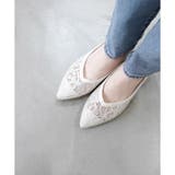 日本製 ポインテッドトゥ レースパンプス | SHOE FANTASY | 詳細画像20 