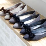 日本製 ベルベットリボン パンプス 晴雨兼用 | SHOE FANTASY | 詳細画像4