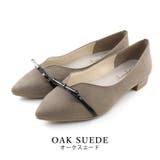 oakスエード | 日本製 リボンバックル パンプス 晴雨兼用 レイン 撥水 | SHOE FANTASY