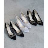 春夏新作 ポインテッドチュールパンプス 7cmヒール | SHOE FANTASY | 詳細画像23