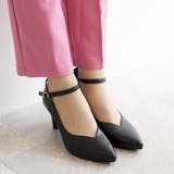 日本製 Vカット 2wayストラップ パンプス 晴雨兼用 レイン | SHOE FANTASY | 詳細画像16 