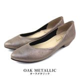 oakメタリック | 日本製 アーモンドトゥパンプス レディース | SHOE FANTASY