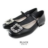 black | 日本製 ビジューバックル メリージェーンパンプス 晴雨兼用 レイン | SHOE FANTASY