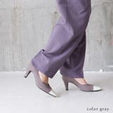 22AW 秋冬新作 日本製 バイカラーポインテッドトゥパンプス 7cmヒール | SHOE FANTASY | 詳細画像22 