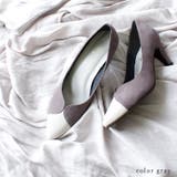 22AW 秋冬新作 日本製 バイカラーポインテッドトゥパンプス 7cmヒール | SHOE FANTASY | 詳細画像19 