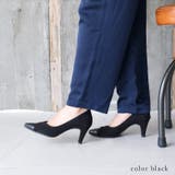 22AW 秋冬新作 日本製 バイカラーポインテッドトゥパンプス 7cmヒール | SHOE FANTASY | 詳細画像11 