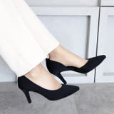 日本製 サイドオープン グリッター サテン パンプス | SHOE FANTASY | 詳細画像9 