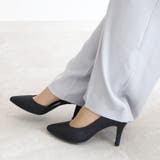 日本製 サイドオープン グリッター サテン パンプス | SHOE FANTASY | 詳細画像11 