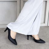 日本製 サイドオープン グリッター サテン パンプス | SHOE FANTASY | 詳細画像14 