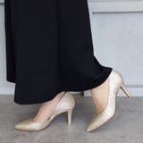 日本製 サイドオープン グリッター サテン パンプス | SHOE FANTASY | 詳細画像16 