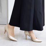 日本製 サイドオープン グリッター サテン パンプス | SHOE FANTASY | 詳細画像19 