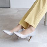日本製 サイドオープン グリッター サテン パンプス | SHOE FANTASY | 詳細画像21 