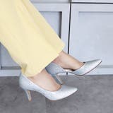 日本製 サイドオープン グリッター サテン パンプス | SHOE FANTASY | 詳細画像23 