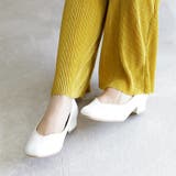 日本製 スクエアトゥ Ｖカットパンプス | SHOE FANTASY | 詳細画像14 
