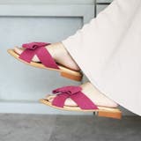 日本製 リボン付き ぺたんこミュールサンダル | SHOE FANTASY | 詳細画像26 