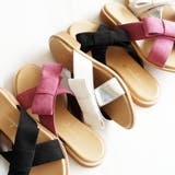 日本製 リボン付き ぺたんこミュールサンダル | SHOE FANTASY | 詳細画像17 