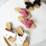 日本製 リボン付き ぺたんこミュールサンダル | SHOE FANTASY | 詳細画像18 