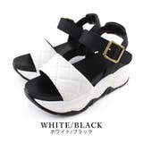 white/black | キルティング ボリュームソール スポーツサンダル | SHOE FANTASY