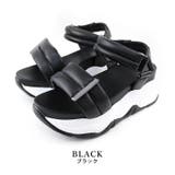 black | クッションベルト ボリュームソール スポーツサンダル | SHOE FANTASY