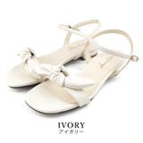 ivory | 日本製 フロントリボン ストラップサンダル | SHOE FANTASY
