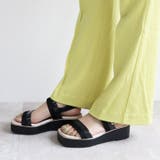 日本製 バイカラープラットフォームサンダル | SHOE FANTASY | 詳細画像11