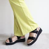 日本製 バイカラープラットフォームサンダル | SHOE FANTASY | 詳細画像12
