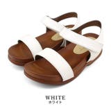 white | 日本製 スポーツサンダル マジックタイプのベルト | SHOE FANTASY
