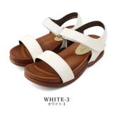 white-3 | 日本製 スポーツサンダル マジックタイプのベルト | SHOE FANTASY