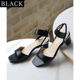 日本製 スクエアトゥ ゴムストラップ サンダル | SHOE FANTASY | 詳細画像12