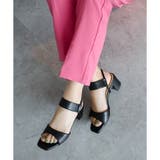 日本製 スクエアトゥ ゴムストラップ サンダル | SHOE FANTASY | 詳細画像14