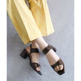 日本製 スクエアトゥ ゴムストラップ サンダル | SHOE FANTASY | 詳細画像28