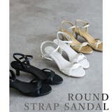 日本製 ラウンドトゥ クロスベルト ストラップサンダル | SHOE FANTASY | 詳細画像2