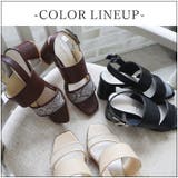 日本製 異素材 ダブルベルト サンダル | SHOE FANTASY | 詳細画像12 