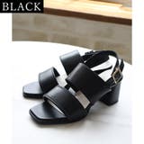 日本製 異素材 ダブルベルト サンダル | SHOE FANTASY | 詳細画像13 