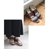 日本製 異素材 ダブルベルト サンダル | SHOE FANTASY | 詳細画像22 