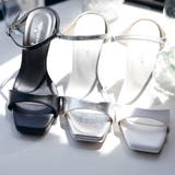 日本製 スクエアトゥ ストラップ ミュール サンダル ハイヒール | SHOE FANTASY | 詳細画像35 