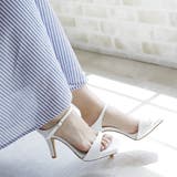 日本製 スクエアトゥ ストラップ ミュール サンダル ハイヒール | SHOE FANTASY | 詳細画像16 