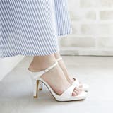 日本製 スクエアトゥ ストラップ ミュール サンダル ハイヒール | SHOE FANTASY | 詳細画像18 
