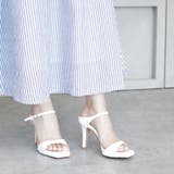 日本製 スクエアトゥ ストラップ ミュール サンダル ハイヒール | SHOE FANTASY | 詳細画像20 