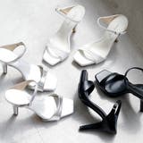 日本製 スクエアトゥ ストラップ ミュール サンダル ハイヒール | SHOE FANTASY | 詳細画像2 