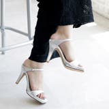 日本製 スクエアトゥ ストラップ ミュール サンダル ハイヒール | SHOE FANTASY | 詳細画像27 