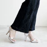 日本製 スクエアトゥ ストラップ ミュール サンダル ハイヒール | SHOE FANTASY | 詳細画像29 