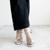 日本製 スクエアトゥ ストラップ ミュール サンダル ハイヒール | SHOE FANTASY | 詳細画像30 