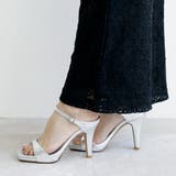 日本製 スクエアトゥ ストラップ ミュール サンダル ハイヒール | SHOE FANTASY | 詳細画像31 