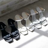 日本製 スクエアトゥ ストラップ ミュール サンダル ハイヒール | SHOE FANTASY | 詳細画像3 