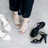 日本製 スクエアトゥ ストラップ ミュール サンダル ハイヒール | SHOE FANTASY | 詳細画像15 