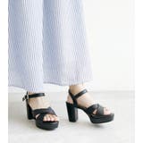 日本製 クロスストラップ プラットフォーム サンダル | SHOE FANTASY | 詳細画像10 