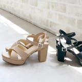 日本製 クロスストラップ プラットフォーム サンダル | SHOE FANTASY | 詳細画像17 