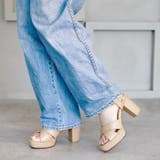 日本製 クロスストラップ プラットフォーム サンダル | SHOE FANTASY | 詳細画像23 